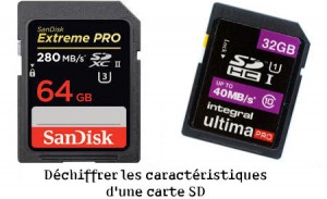 Déchiffrer les caractéristiques d’une carte mémoire SD